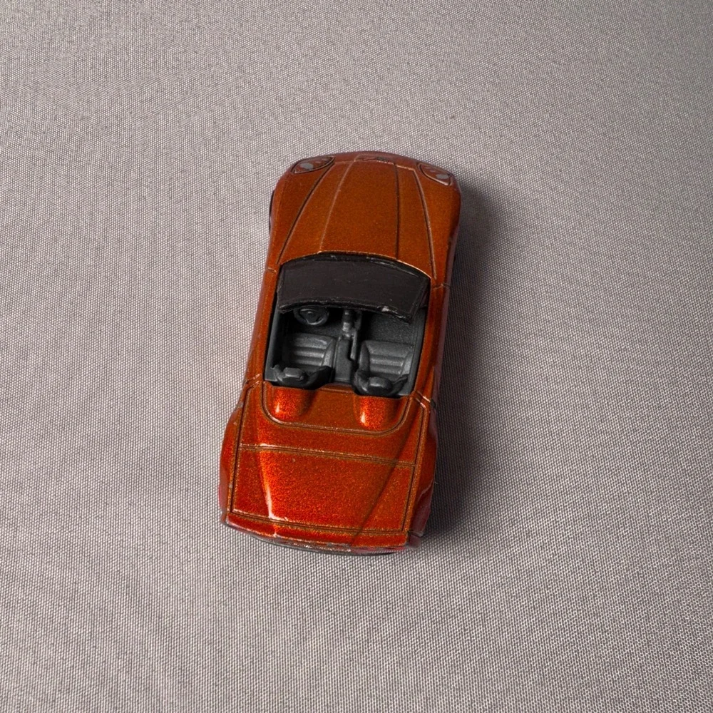 Hot Wheels Corvette C6 Convertible Metallic Orange Diecast Car Malaysia B35 1:64